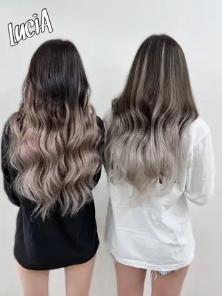 ロング カラー LuciA/エクステ カラーのヘアスタイル