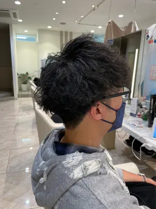 パーマ メンズ 波巻パーマ/毛流れ パーマ☘️りゅうせいのヘアスタイル