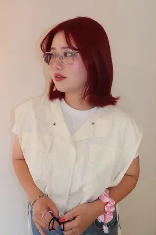 ミディアム カラー @kyoniyy KYONIのヘアスタイル