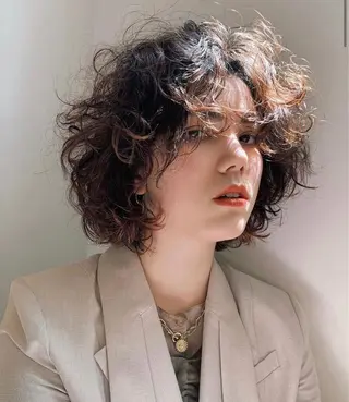 ミディアム ボブ/レイヤー /河内温太のヘアスタイル