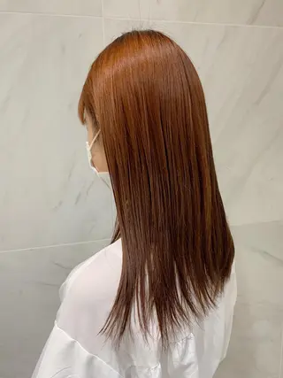 セミロング カラー TENELE所属・チバ タクミのヘアスタイル