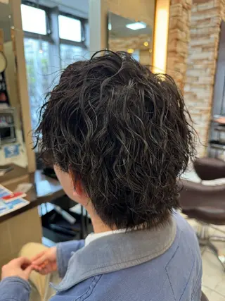 パーマ メンズ ⭐️透明感カラー/ パーマ⭐️宮野翔のヘアスタイル