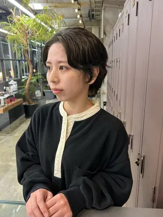 ショート 森田遥奈/透明感カラ ー/似合わせカットのヘアスタイル