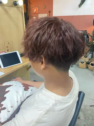 ショート カラー ヘアアレンジ メンズ ネイル マツエク・マツパ アイブロウ chapter問屋町 💘小室明華のヘアスタイル