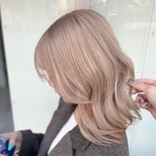 セミロング カラー SHUN 🫧透明感カラー🫧のヘアスタイル