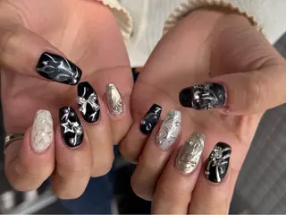 ミディアム 小川 柚香のネイルデザイン
