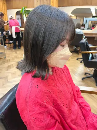 ミディアム カラー esu西梅田所属・ena/ブリーチなし 透明感・レイヤー🎀のヘアスタイル