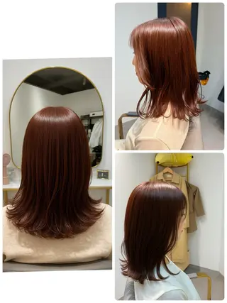 ミディアム The Apartment of Solon Citta 船橋609所属・髪質改善/縮毛矯正/ 美髪/個室/ハラのヘアスタイル