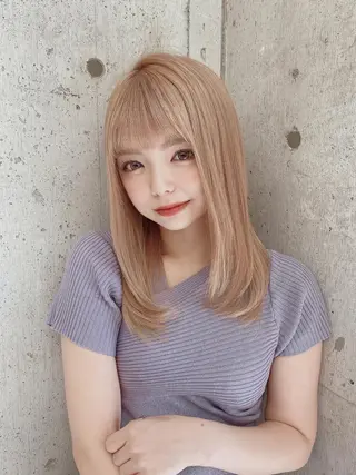ミディアム 代表山口ひな 髪質改善のプロのヘアスタイル