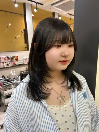 ロング カラー hub hair レイヤー/透明感のヘアスタイル