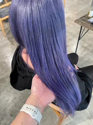 ロング カラー ハイトーン/レイヤー /ケアブリーチ石川治のヘアスタイル