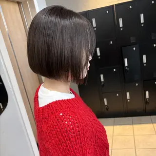 カラー ミディアム ハイトーンカラー😺 横山雪奈のヘアスタイル