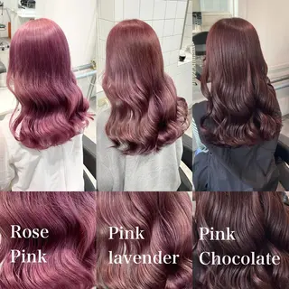 ロング カラー 暗髪🩶ラベンダー/ ブルー/ユウナ🤍のヘアスタイル
