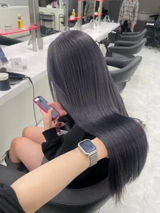 カラー 大人っぽ韓国🤍ブリ ーチ/mitsukiのヘアスタイル