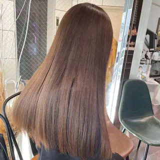 ロング カラー ‪るか/‪透明感 カラー/アレンジのヘアスタイル