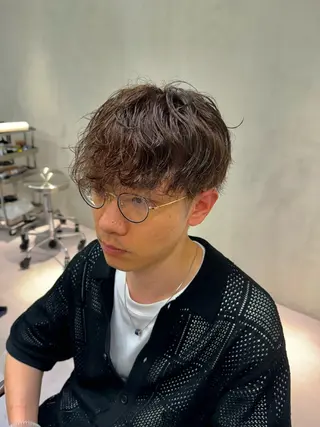 カラー パーマ メンズ ブリーチ/パーマ特化 片平和寿のヘアスタイル