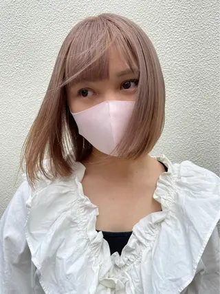 ミディアム カラー ハイトーン/ブリーチ /ウルフ⛓️MAKIのヘアスタイル