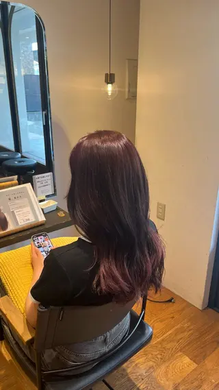 ミディアム カラー 今村 美空のヘアスタイル