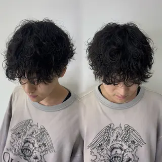 パーマ メンズ Ash/ tomona𝜗𝜚のヘアスタイル