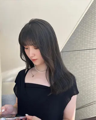 ロング カラー まろやか透明感カラー ♡MANAのヘアスタイル