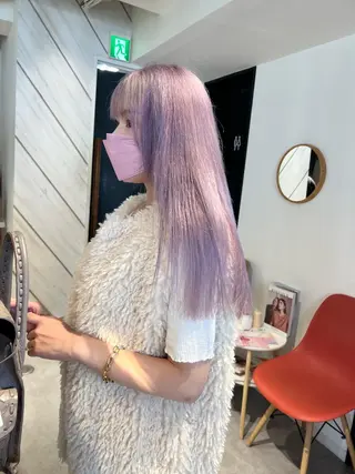 ロング デザイン🥇複雑履歴 ハイトーン特化のヘアスタイル