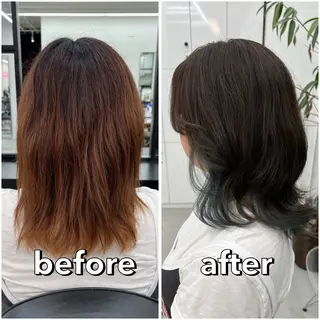 ミディアム カラー あすか JILLSTUDIOのヘアスタイル