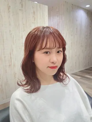 ミディアム カラー ivy by CIEL 女性専用サロン【アイビーバイシエル】所属・nana 🌼のヘアスタイル