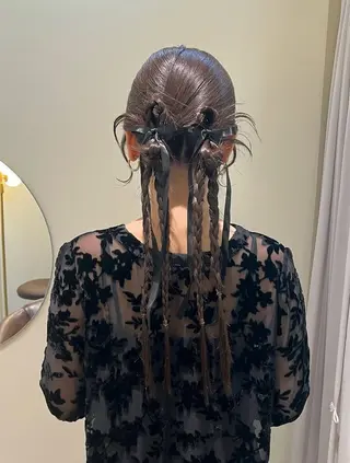 ヘアアレンジ girly/柔らか カラーMitsukiのヘアスタイル