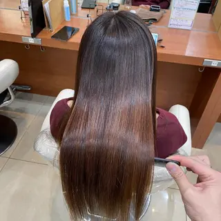 ロング カラー パーマ 縮毛矯正/髪質改善 /韓国風　山川春輝のヘアスタイル