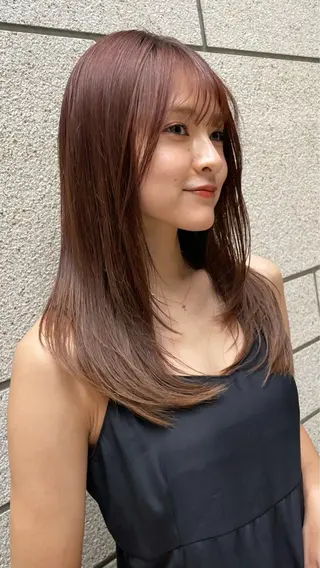 ロング 美髪縮毛矯正🤍 髪質改善/Shinaのヘアスタイル