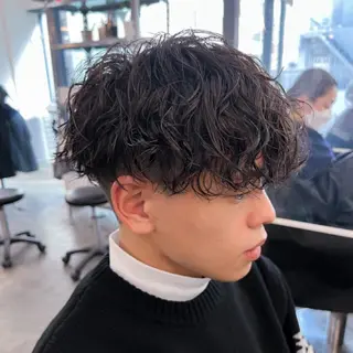 パーマ メンズ 🍊暖色/ボブ chihiro🌼ོのヘアスタイル