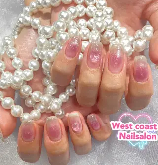 ネイル リボン、ガーリー パーツ放題専門店のネイルデザイン