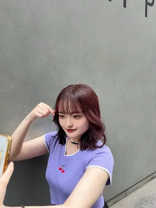 カラー 縮毛矯正/艶髪/ チホリのヘアスタイル