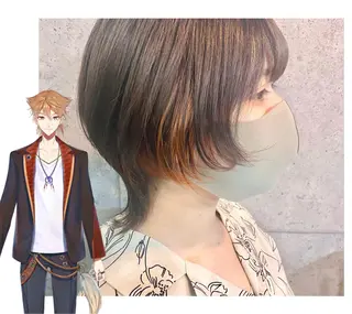 ショート カラー GARU-ガル-所属・TSUNO🦖 派手髪/オタク美容師のヘアスタイル