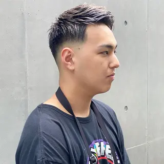 ショート カラー パーマ ヘアアレンジ メンズ キッズ ネイル マツエク・マツパ 中元 淳のヘアスタイル