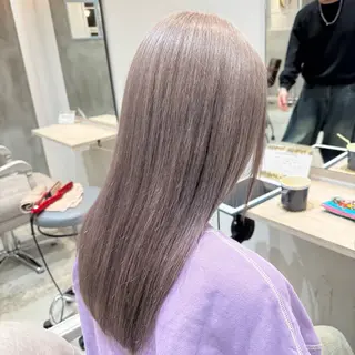 セミロング カラー ほの カラー特化/ ブリーチ/ボブのヘアスタイル