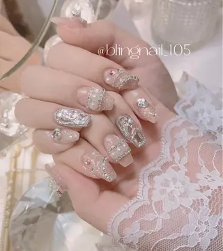 ネイル 23時まで❤︎韓国、 ワンホンネイルのネイルデザイン