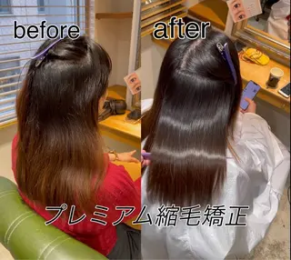 ロング 縮毛矯正支持率👑 No.1 SORAのヘアスタイル