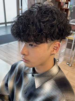 パーマ メンズ 仙台フェザーパーマ/ fifth/遠藤楓雅のヘアスタイル