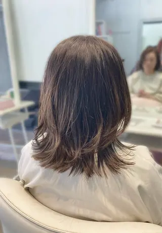 ミディアム ショートヘア/ボブ/ レイヤー/佐藤　葵のヘアスタイル