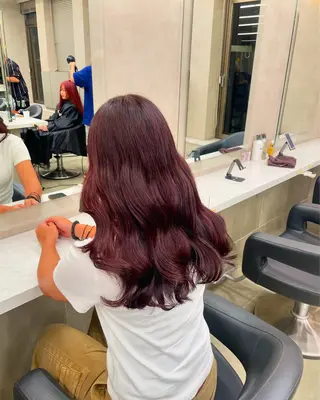 ロング カラー ヘアアレンジ 💗横浜美容室 💗HARUNAのヘアスタイル