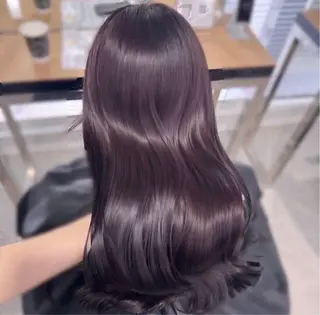 ロング miku/ラベンダー 透明感カラー🪻❤︎のヘアスタイル