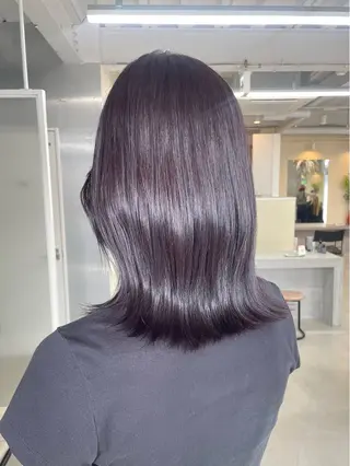 ミディアム カラー 松村 友里圭のヘアスタイル