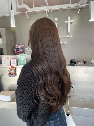 ロング カラー ハイトーンカラー🩵 指名多数💗横山聖奈のヘアスタイル