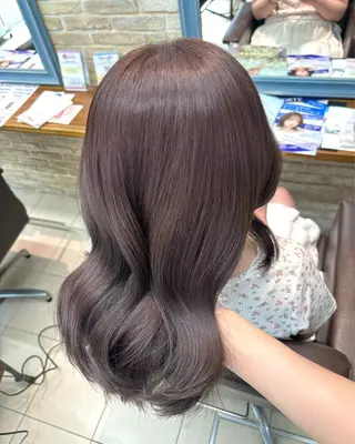 セミロング カラー 🎀オリーブベージュ /minami🎀のヘアスタイル