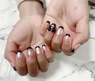 ロング カラー ネイル Q Free nailsのネイルデザイン