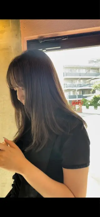 セミロング カラー 🫧カットモデル募 集中🫧momokaのヘアスタイル