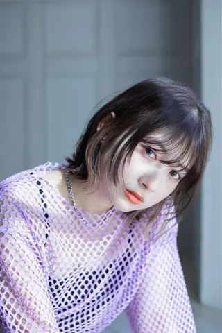 ミディアム パーマ/ハイトーン /吉田眞のヘアスタイル