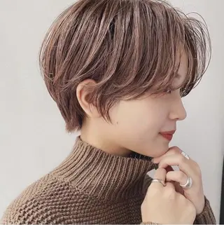 ショート 韓国風/コテ巻き風 パーマ/るい🌿のヘアスタイル