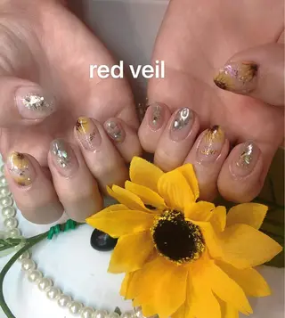 セミロング ネイル 長さ出し専門 nynaのネイルデザイン